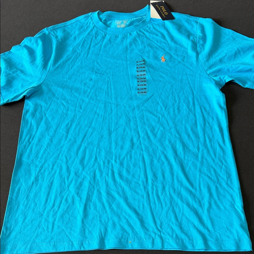 Kids Polo by Ralph Lauren Turquoise T-shirt size XL 18-20